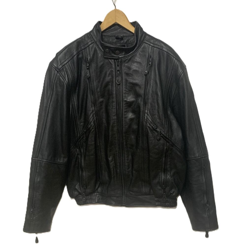 FIRST Classic Leather Gear Motorcycle Jacket Biker Style Men’s Size Large